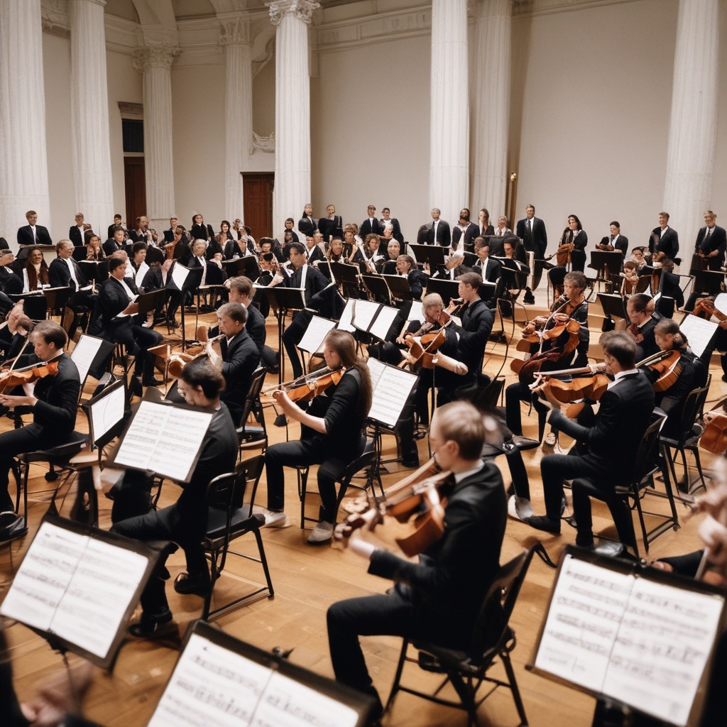 Orchestra in action photo